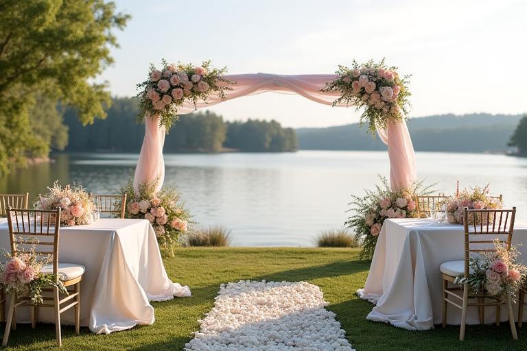Hochzeit mit Seeblick - Vorher Nachher