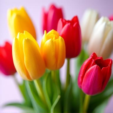 Lokale Schweizer Tulpen im Frühling